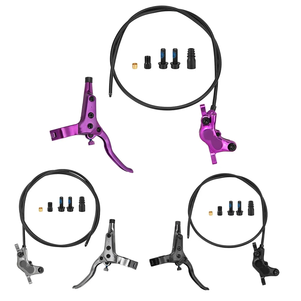 

Bicycle Hydraulic Disc Brake Caliper 4 Postion Brake Set For Mountain Bike Disc Brake Split Tube Brake Set Cycling Replac Parts