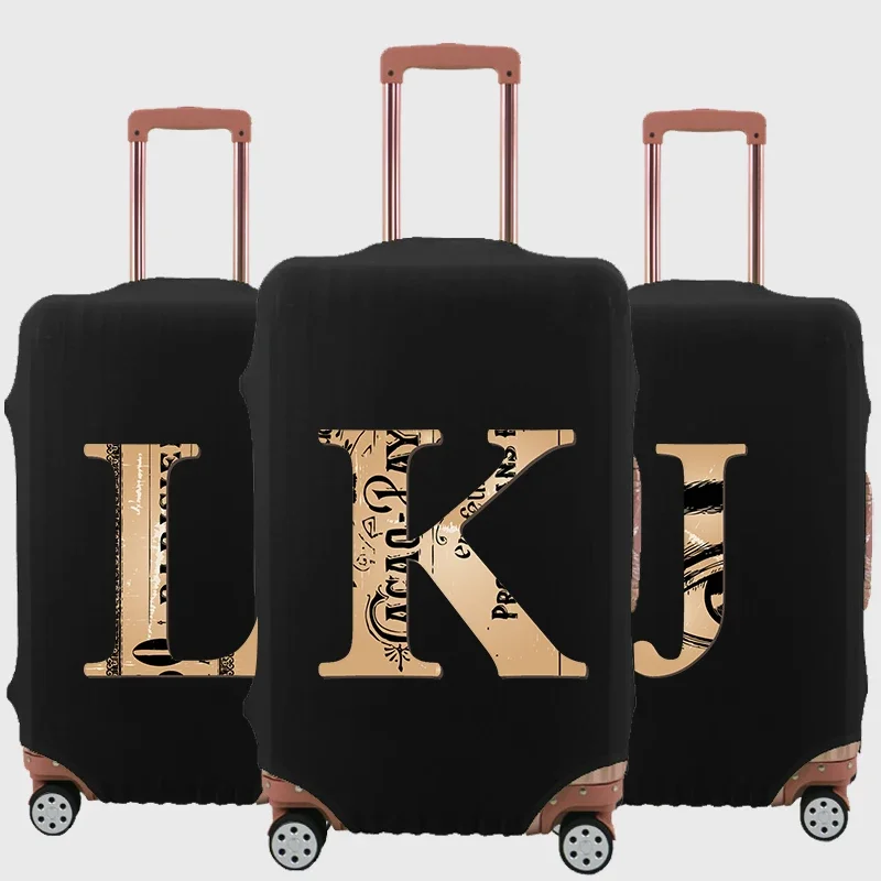 Brown 26 Letter Luggage Cover Thickened Protective Cover  for 18-32 Inch Luggage Travel Dust Cover Scratch Proof Accessories