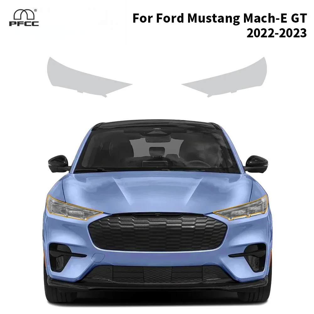 Headlight Rearview Film For Ford Mustang Mach-E GT 2022 2023 Car Paint Protection Film Pre-cut PPF TPU Anti-Scratch Clear Bra