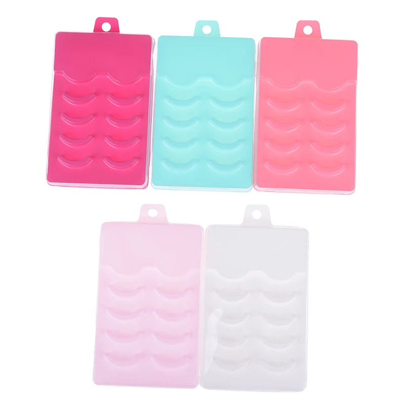 5 Pair Empty Eyelash Eyelash Storage Box Empty False Eyelash Care Storage Case Box Container Holder Compartment Tool Makeup Tool