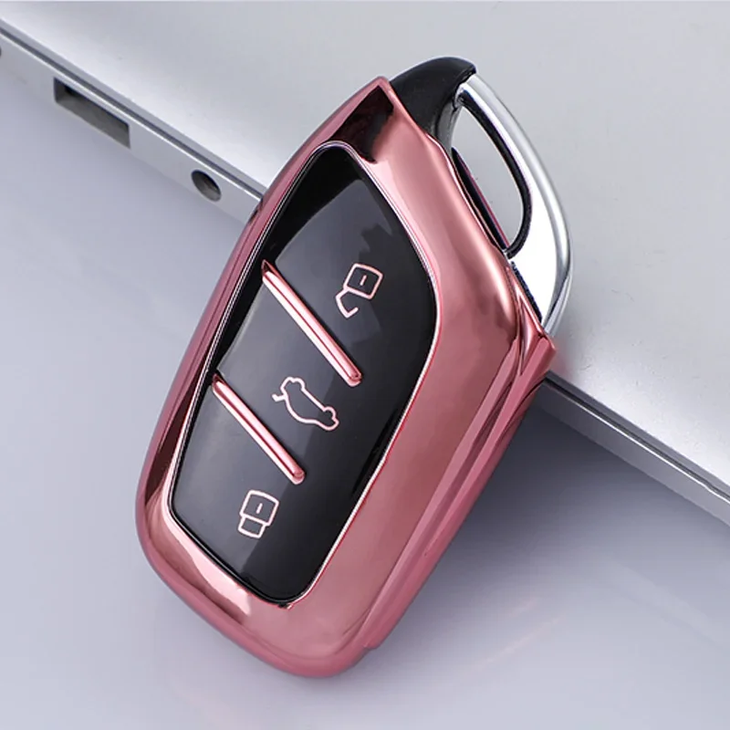 Car Smart Key Cover Case for Roewe RX5 i6 i5 RX3 RX8 ERX5 for MG ZS EV MG6 EZS HS EHS 2019 2020 Bag Holder Shell Accessories