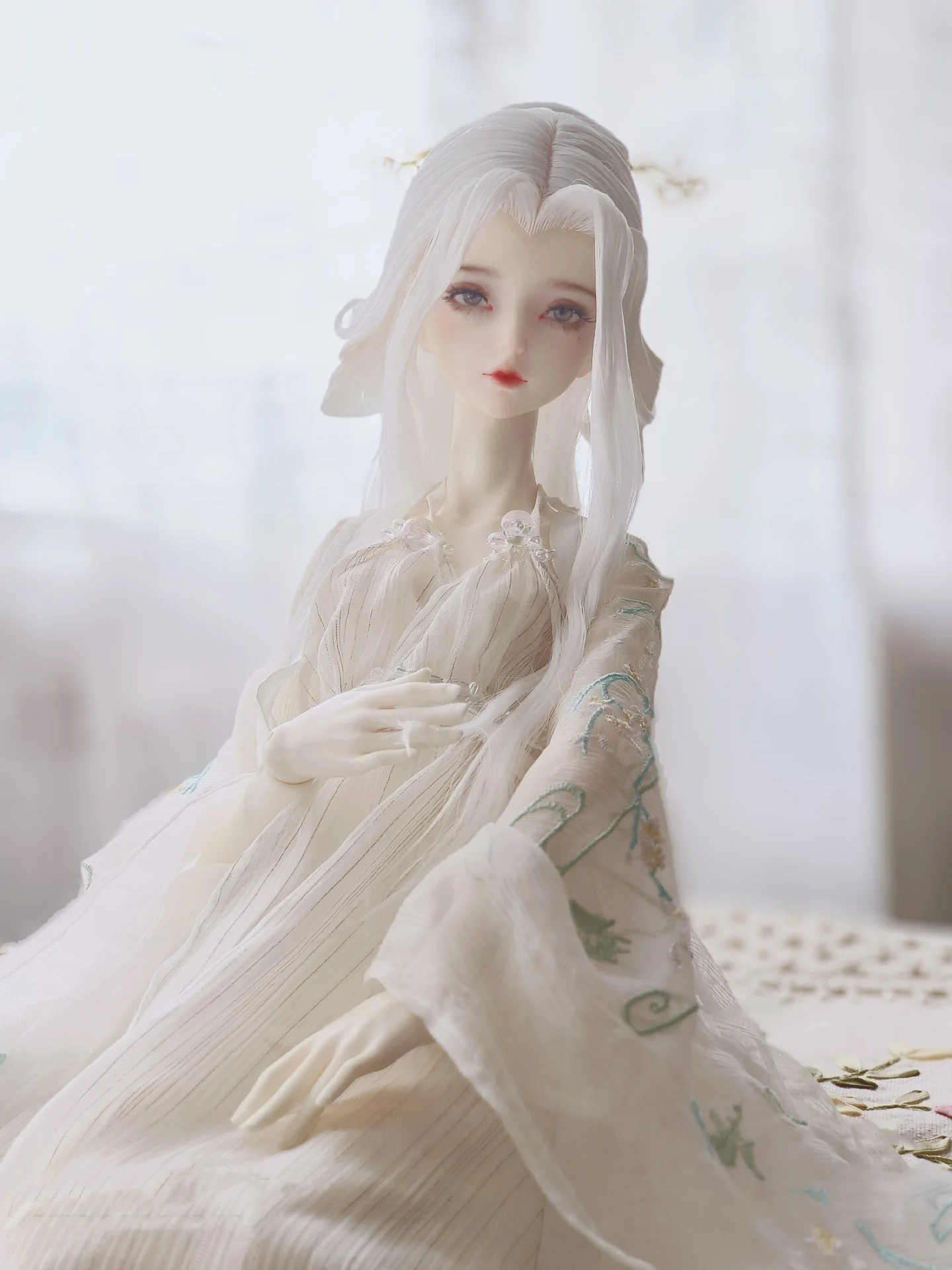 1/4 1/3 Costume Antico BJD Parrucca Accessori per bambole Hanfu Stile Antico Capelli Retro Parrucche Per BJD/SD MSD SD13 Grande Ragazza SSDF C1848