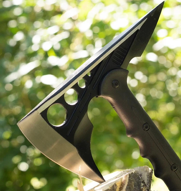 2026 NEW Multifunctional Stainless Steel Tactical Breaking Axe Outdoor Camping Self-defense Emergency EDC Tool