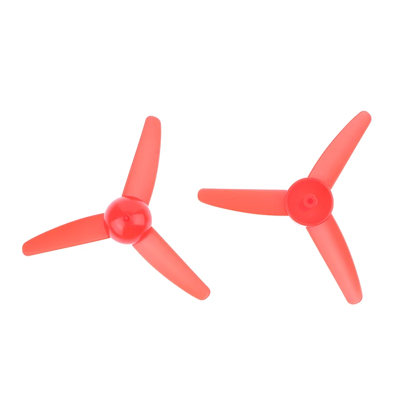 Brinquedos RC Three Leaf Paddle, Model Making Technology, Air Paddle, Acessórios de Energia, 2mm Buraco, 80mm, 10Pcs por conjunto