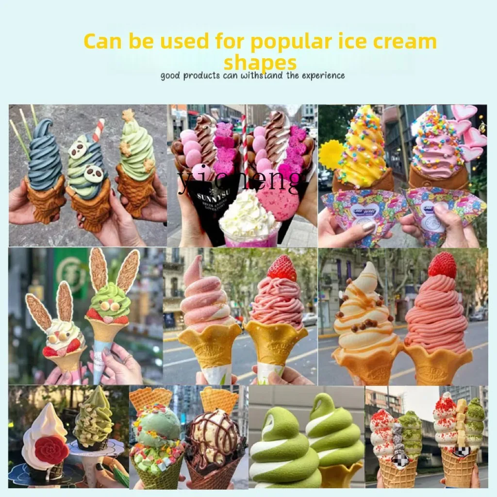 ZZ macchina per cono commerciale modellazione di petali macchina per gelato automatica negozio di tè al latte stalla di gelato