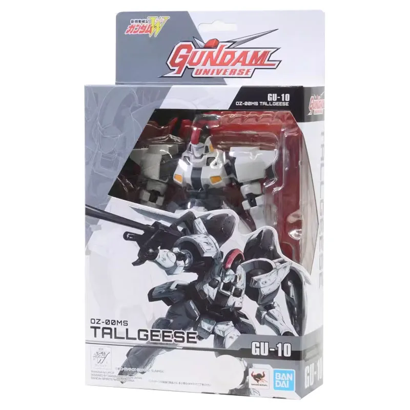 Bandai Gundam Original Anime Figure GU-10 Gundam UNIVERSE OZ-00MS Tallgeese PVC Model Anime Action Figures Toys for Children