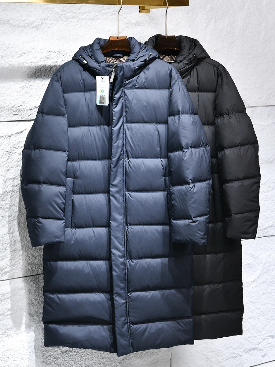 

High-End Lightweight Winter Duck down Jacket Men's Hooded Puffer Coat Warm Stylish Urban Fashion for Young Men in Daily Use
