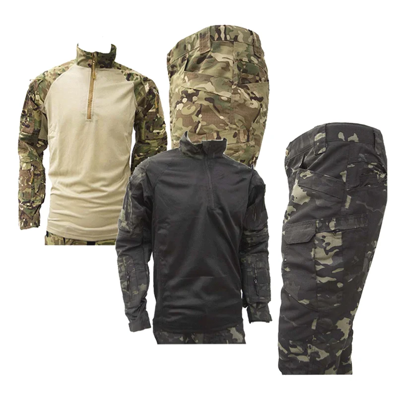 ensemble-uniforme-tactique-2-pieces-multicam-et-black-multicam-camo-chemise-de-combat-a-demi-zip-et-pantalon-cargo-renforce