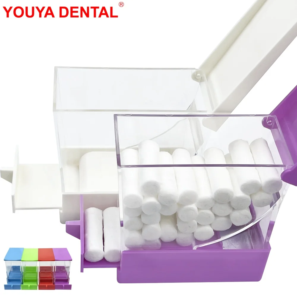 

1Pcs Dental Cotton Roll Dispenser Holder Drawer Type Dentist Orthodontic Cotton Rolls Storage Box Case Container Dentistry Tools