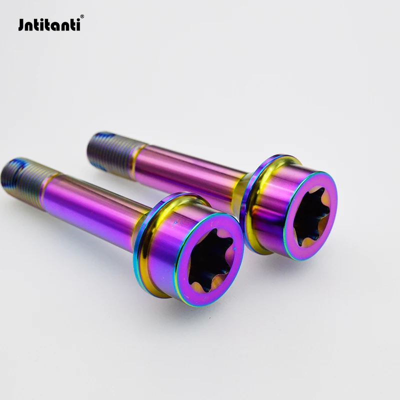 Jntitanti Torx Socket Head Conical Seat Gr.5 Titanium Wheel Bolt M14x1.5 for Ferrari Wheel Locking