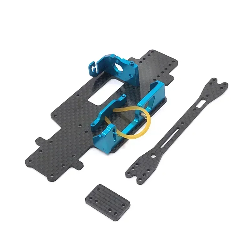 WLtoys 1/28 284131 K969 K979 K989 K999 P929 P939 RC ricambi auto modifica aggiornamento metallo supporto motore pavimento in fibra di carbonio