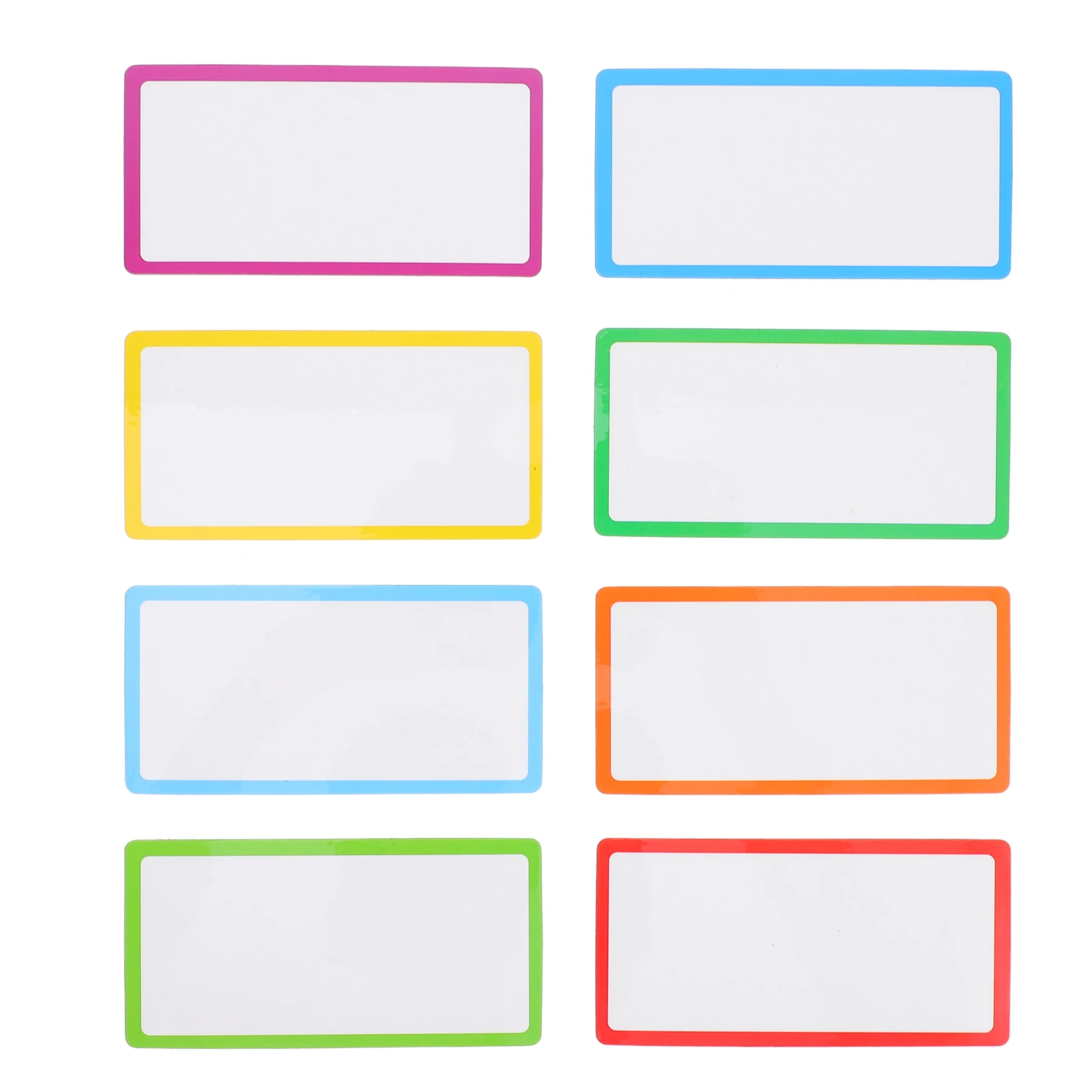 8pcs Magnetic Labels Sticker Dry Erase Reusable Colorful Memo Pad For Fridge Whiteboard School Bus Seat Home Decoration