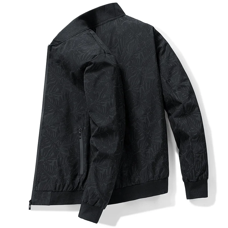 

Spring And Autumn New Men's Jacket Summer Thin Casual Top Black Windproof Short Jacket