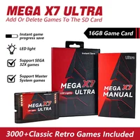 Cartucho de juego Instant Save Mega X7 Ultra EE. UU./Japón/Europa para consola de juegos SEGA GENESIS Mega Drive MegaDrive con Manual