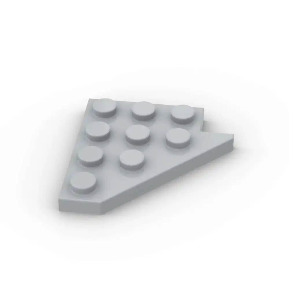 MOC 10 Uds 3936 tablero de ladrillos reemplazables placa de cuña 4x4 ala izquierda bloque de construcción juguetes Divertidos adultos niños regalos de vacaciones