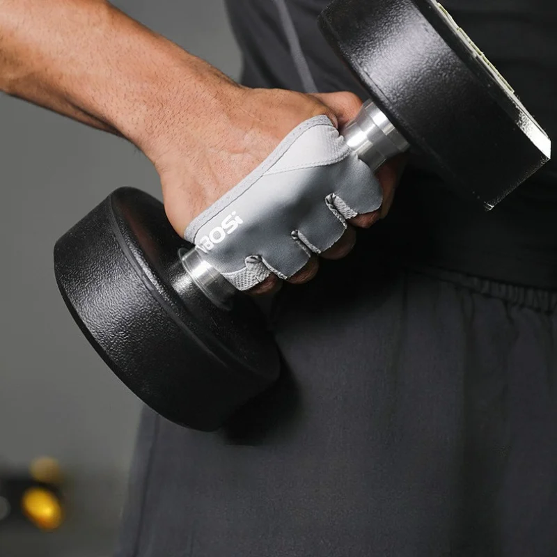 

1 пара перчаток с четырьмя пальцами, женские и мужские перчатки с защитой от вызовов, пилатеса, воздушной йоги, спортивного фитнеса, нескользящие дышащие перчатки с полупальцами