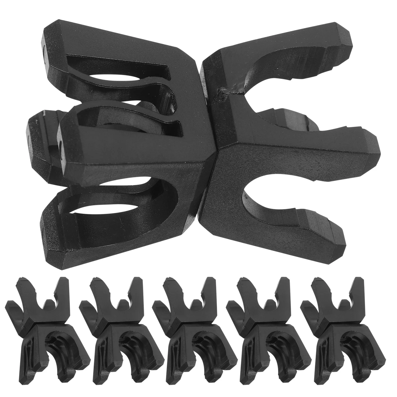 

6pcs Corner Flag Buckle Clips: Durable Abs Marker Pole Connectors For Soccer Training Football Practice Equipment Tools