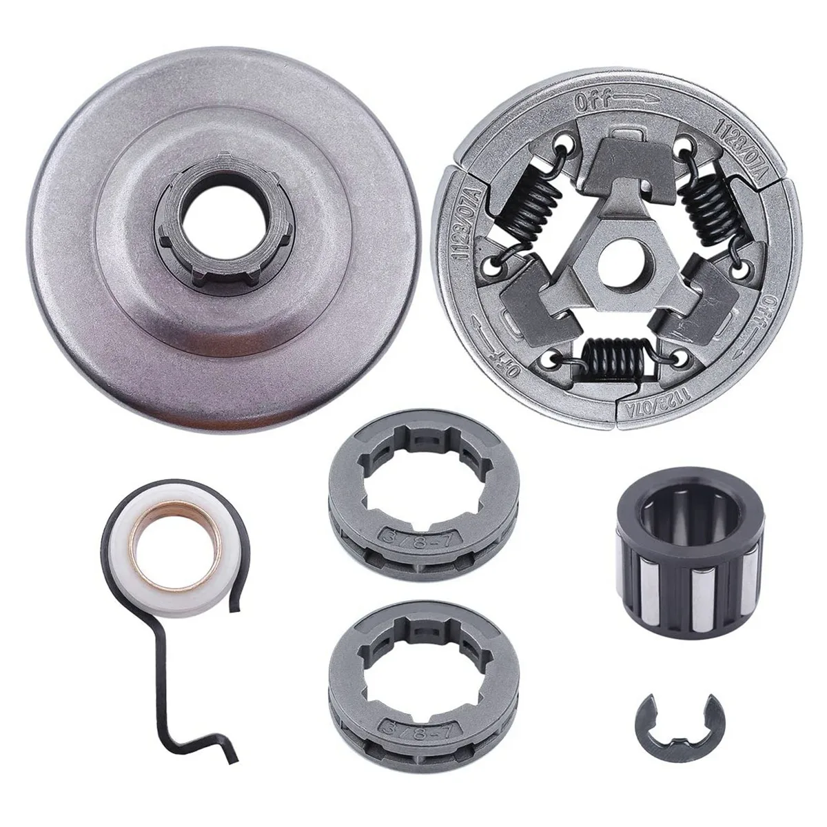 

ABRW-Chainsaw Clutch Drum Sprocket For Stihl MS361 MS440 MS461 MS460 044 046 Replacement Parts With Worm Gear E-Clip