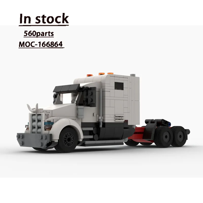 MOC-166864 جديد كلاسيكي شبه مقطورة شاحنة بنة نموذج 560 أجزاء الأولاد الأطفال عيد ميلاد بناء الالعاب العملاقة هدية #1