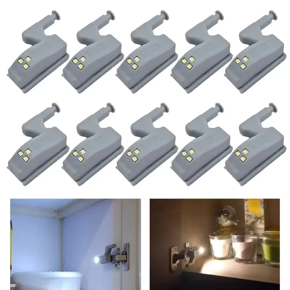 JOYINLED Cabinet Cupboard Hinge LED Light for Modern Kitchen Home Lamp, 3000K 6000K, Need 12V 23A Battery (Battery Not Included)