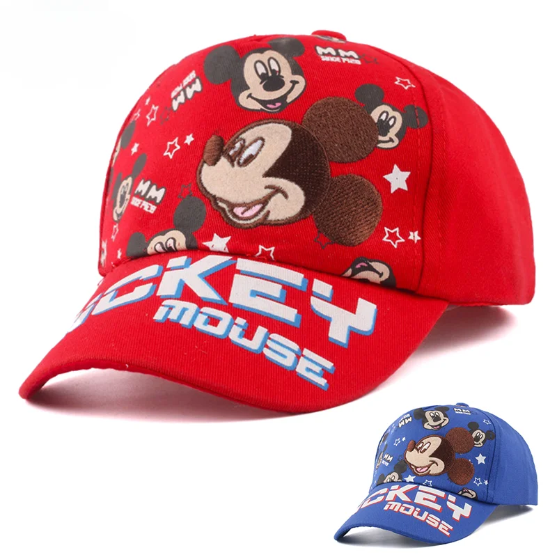 

Anime Mickey Mouse Kids Baseball Caps For Boys Girls Outdoors Sport Children Sun Hat Cartoon Summer Spring Hip Hop Cap