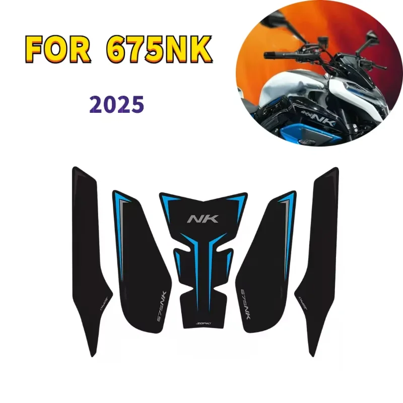 

2025+ for CFMOTO 675NK NK675 675 NK CF675 2025+ Motorcycle Tank Pad Protector Sticker Decal Gas Knee Tank Traction Pad Side
