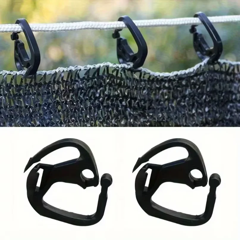 20PCS Shade Cloth Clips - Heavy Duty Hooks for Shade Net, Garden, Greenhouse & Outdoor Use - Adjustable & Portable​