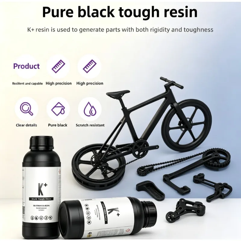 1KG K + Class Abs Photosensitive Resin Scratch-resistant High-precision Figure Assembly 3D Printer Consumables