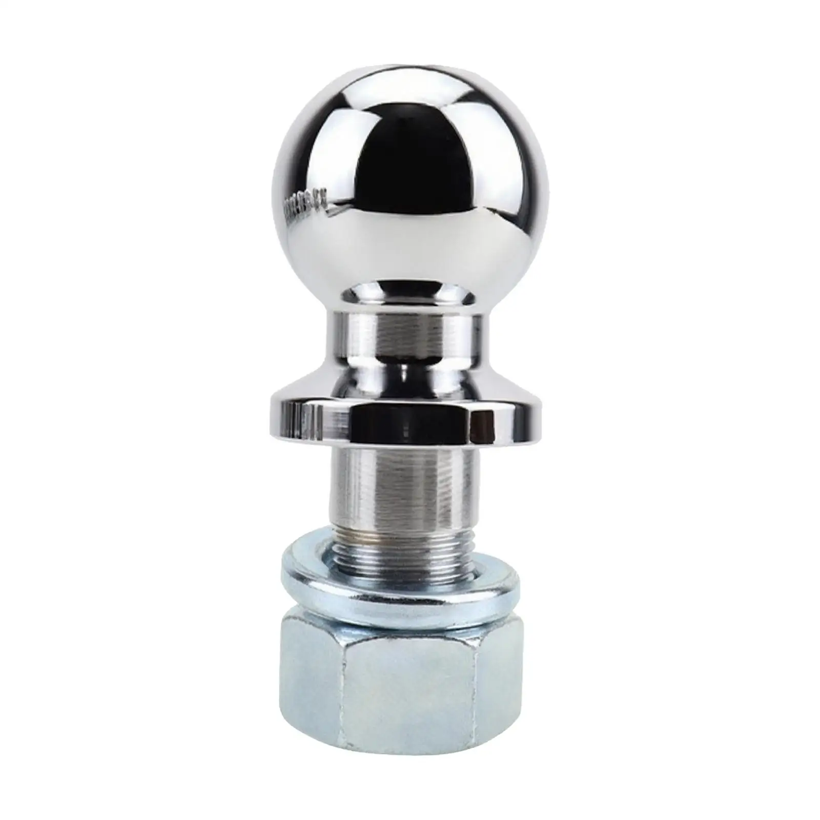 Trailer Hitch Ball with Mounting Flange 42CrMo Steel Trailer Hitch Ball Hardware Polished Chrome Corrosion-Resistant