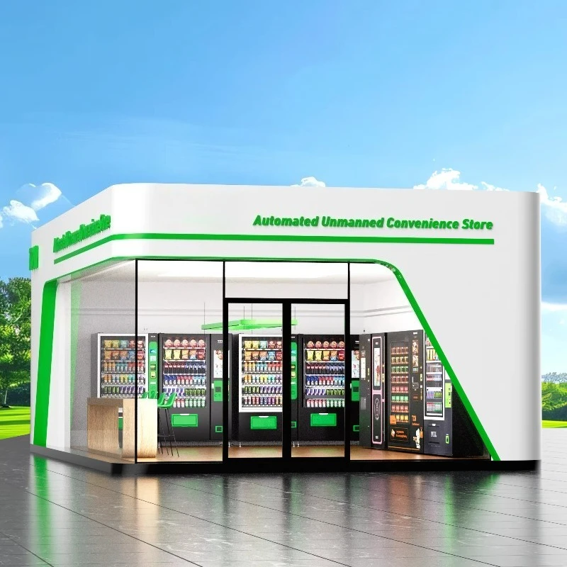 أوروبا متجر الراحة بدون طيار آلة بيع الوجبات الخفيفة المشروبات آلة بيع كومبو #4