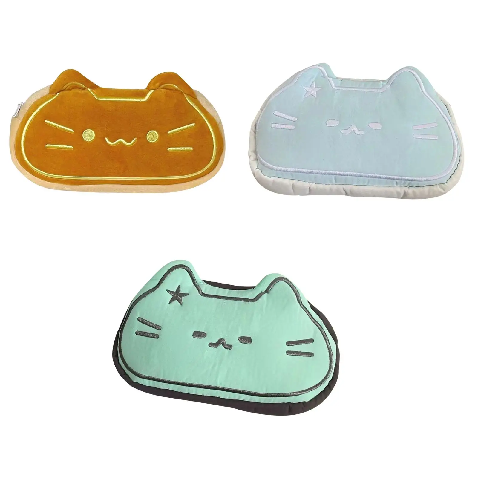 مقلمة لطيفة على شكل قطة للمكتب ناعمة ذات سعة كبيرة حقيبة مستحضرات تجميل أنيقة كرتونية #2