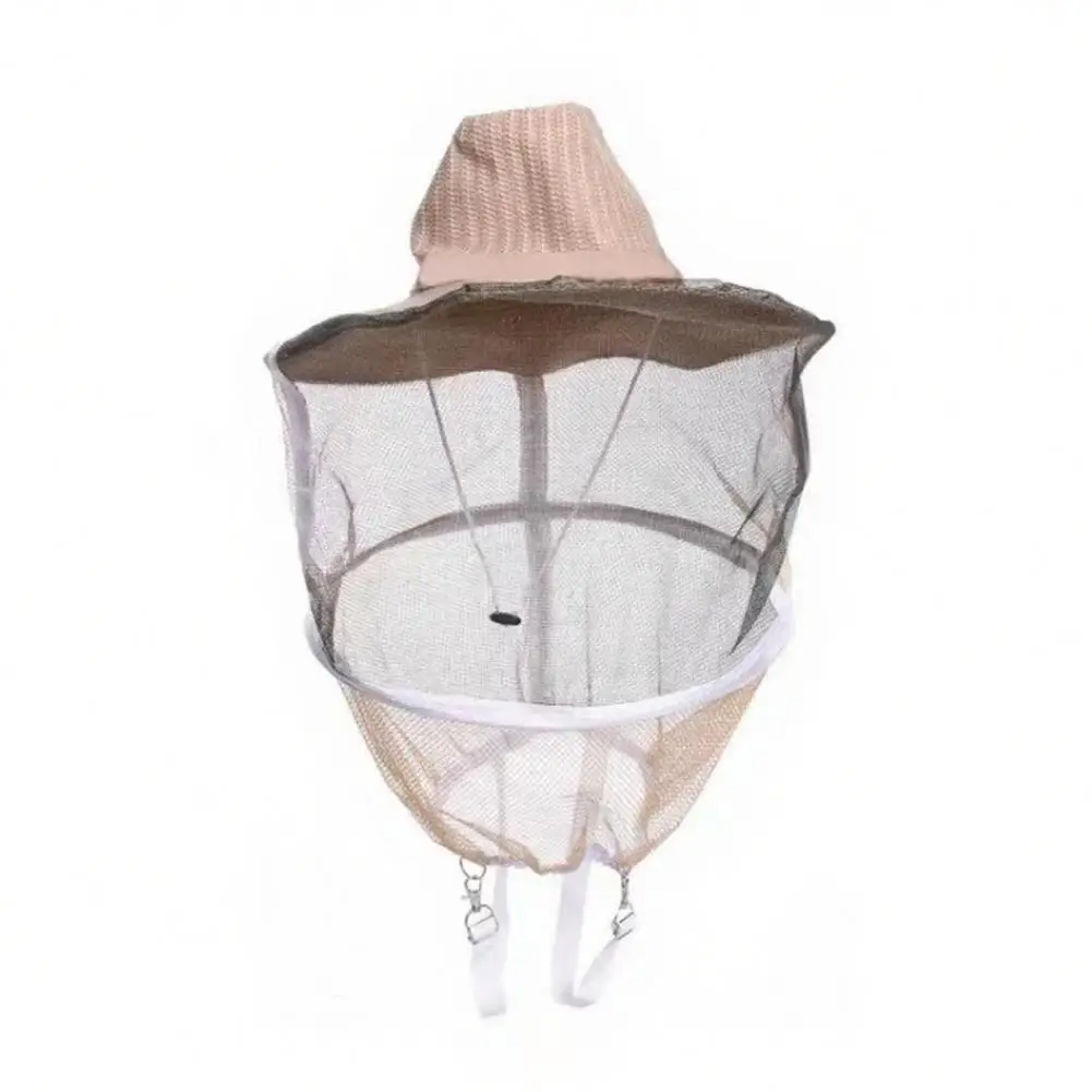 Beekeeping Hat Adjustable Straps Wide Brim Full Mesh Visor Protection Bee Hat for Face Neck Protection, Bee Suit Accessories