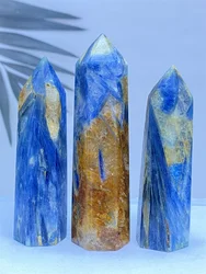 Natural Rare Mineral Blue Kyanite Crystal Wand Healing Aura Crystal Tower Home Decoration Feng Shui Gift