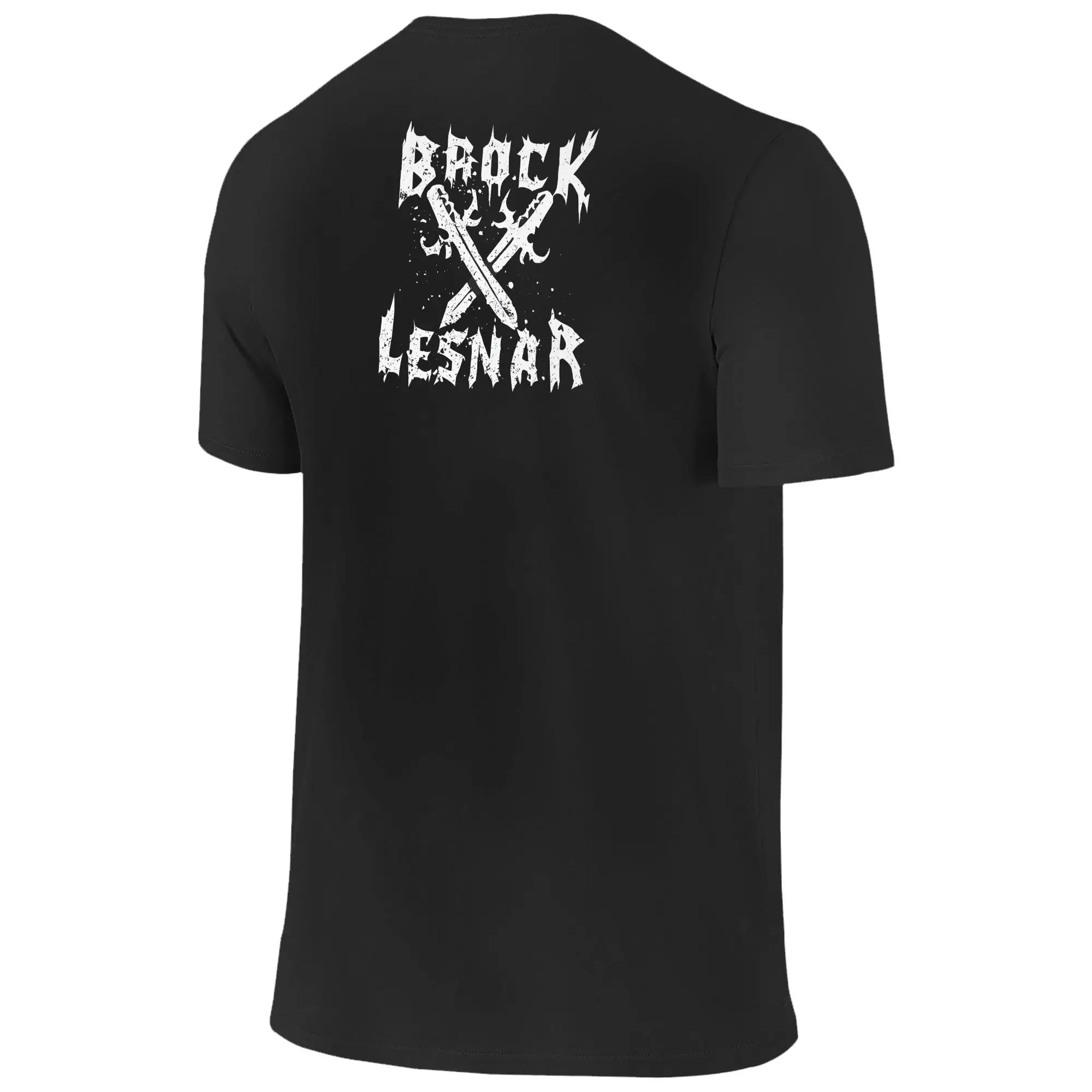 T-shirt in puro cotone Black Brock Lesnar T-shirt novità per uomo Estate Y2K T-shirt a maniche corte con logo personalizzato retrò