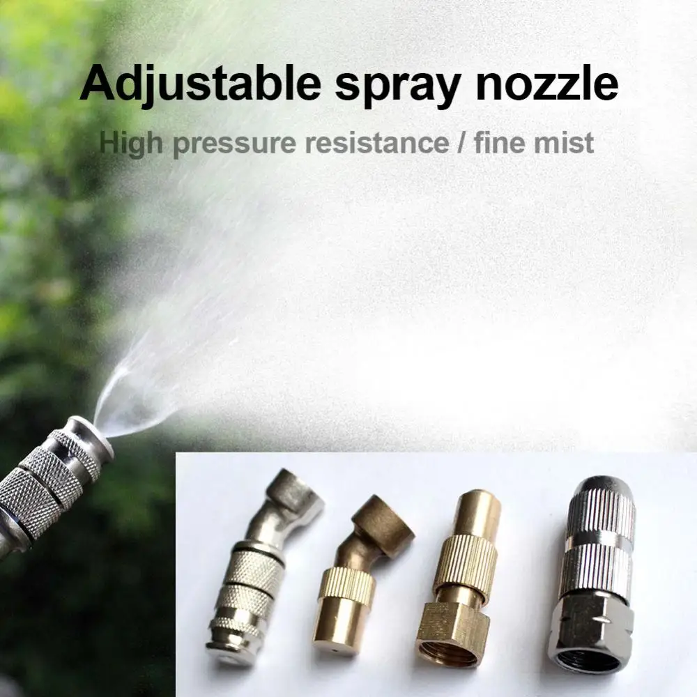 Spray Nozzle High Pressure Copper Sprayer Steel Mist Garden Water Agricultural