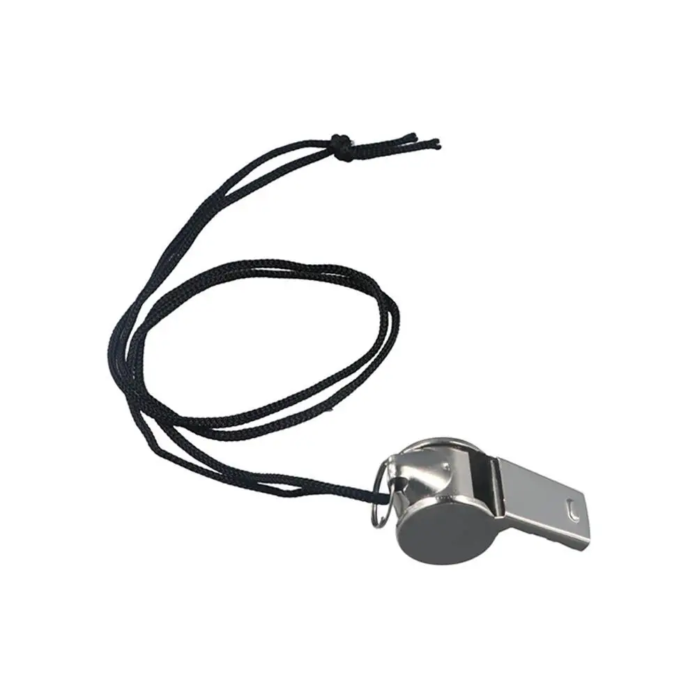 

Basketball Loud Metal Whistle with Rope Strong Stainless Steel Whistles Portable Compact Sport Whistle Party