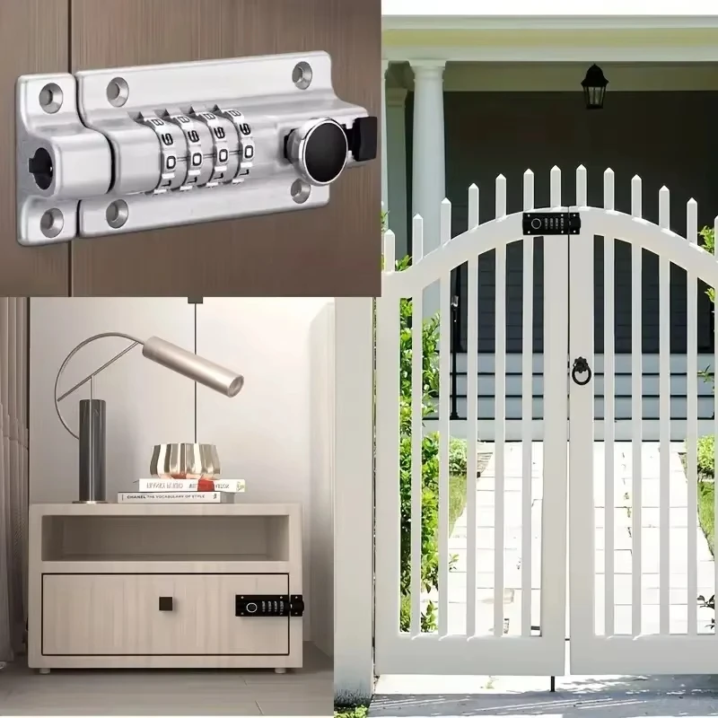 

Digital Combination Code Lock For Wooden Door Zinc Alloy Bolt Safety Latch Padlock Hardware