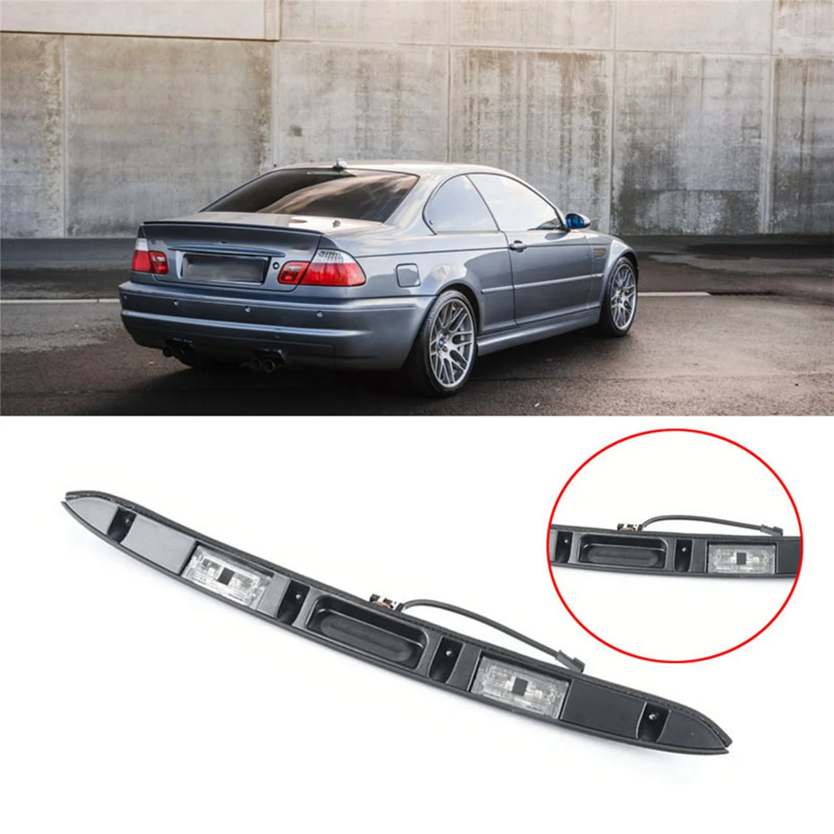 Car Trunk Lid Grip with Key Button for-BMW E46 325I 323I 328I 51137171699