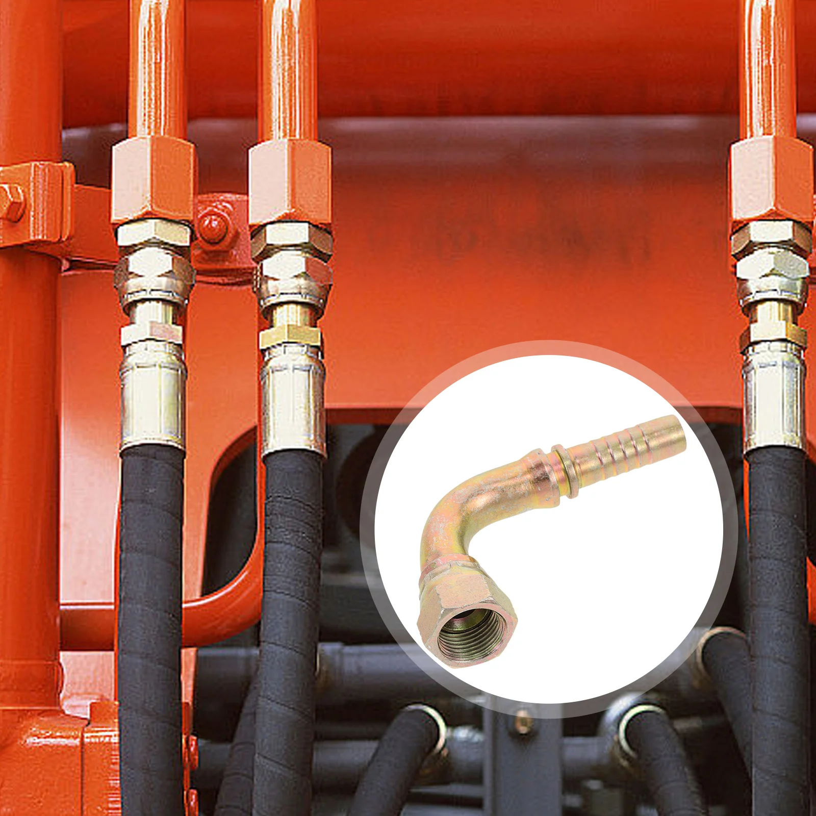 Hose Replacement Adapter Iron Oil Line Replacement Connector Automotive Oil Line Fitting Small Oil Line Adapter Oil Hose Quick C