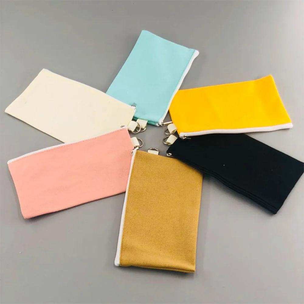 

Canvas Card Holder Wallet For Unisex Portable Solid Color Cloth Wallet Small Bags Simplicity Zipper Design Coins Purse Wholesale