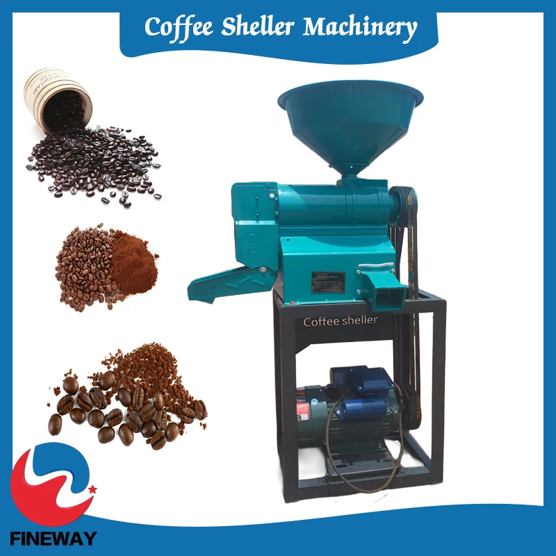Multifunctional Grain Processing Machine Coffee Sheller Cocoa Peeler Dry Coffee Bean Hulling Machine With Dust Collector