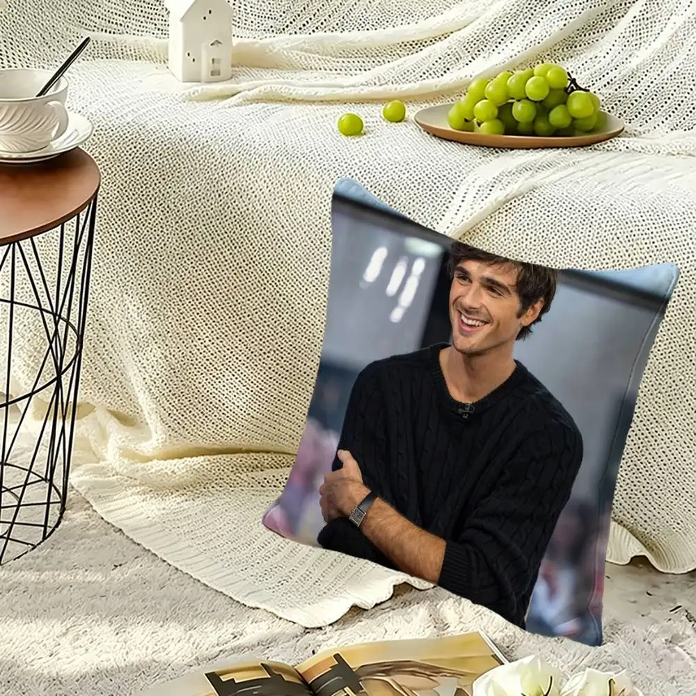 Jacob Elordi Square Double-Sided printed Pillow Case Bedroom Bedside Pillow Sofa Cushion Cover