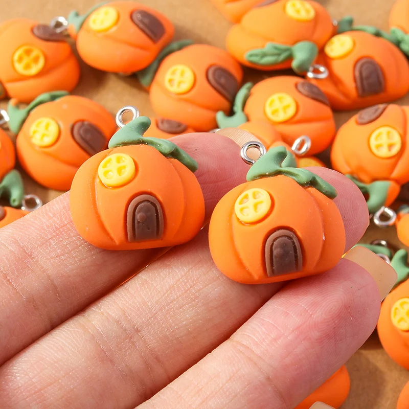 10 teile/los 21*17mm niedlichen Kürbis Charms Anhänger für Schmuck Herstellung Halskette Ohrringe DIY Zubehör liefert – Detail 8