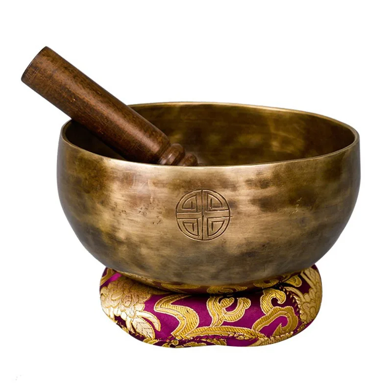 Full Moon Handmade Nepal Singing Bowl Sound Healing Therapy Instruments Tibetan Singing Bowls Meditation Mindfulness Accessories