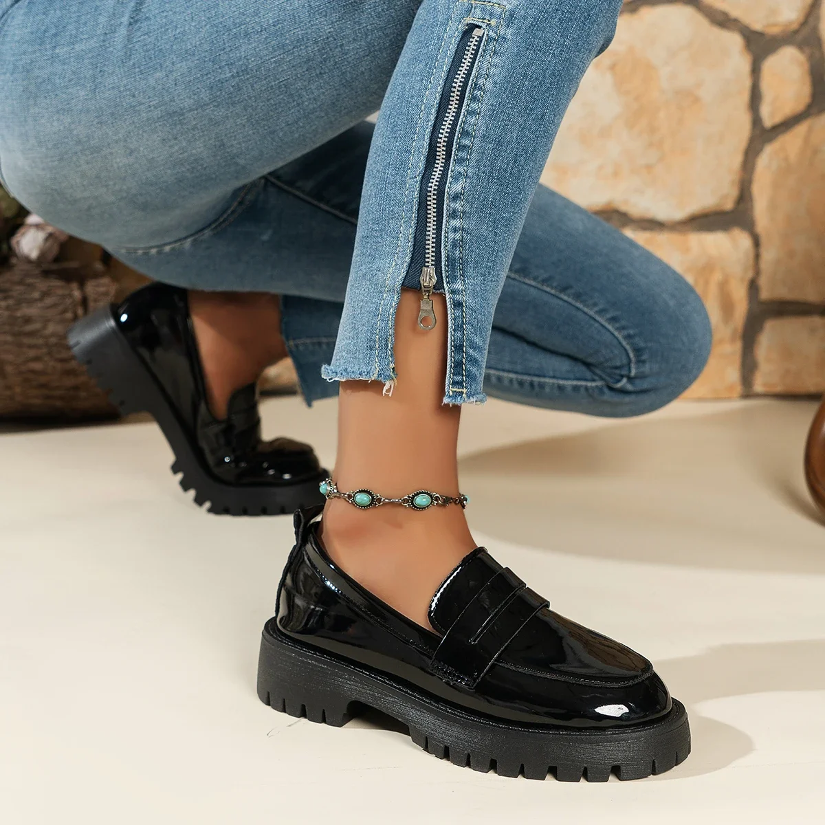 Immagine 4: Scarpe basse da donna Mocassini caldi estivi Comode sneakers leggere alla moda Scarpe casual da esterno per donna Zapatillas De Mujer
