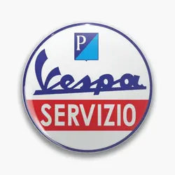 Vespa Servizio  Customizable Soft Button Pin Fashion Lapel Pin Brooch Collar Funny Cartoon Cute Creative Lover Clothes Jewelry