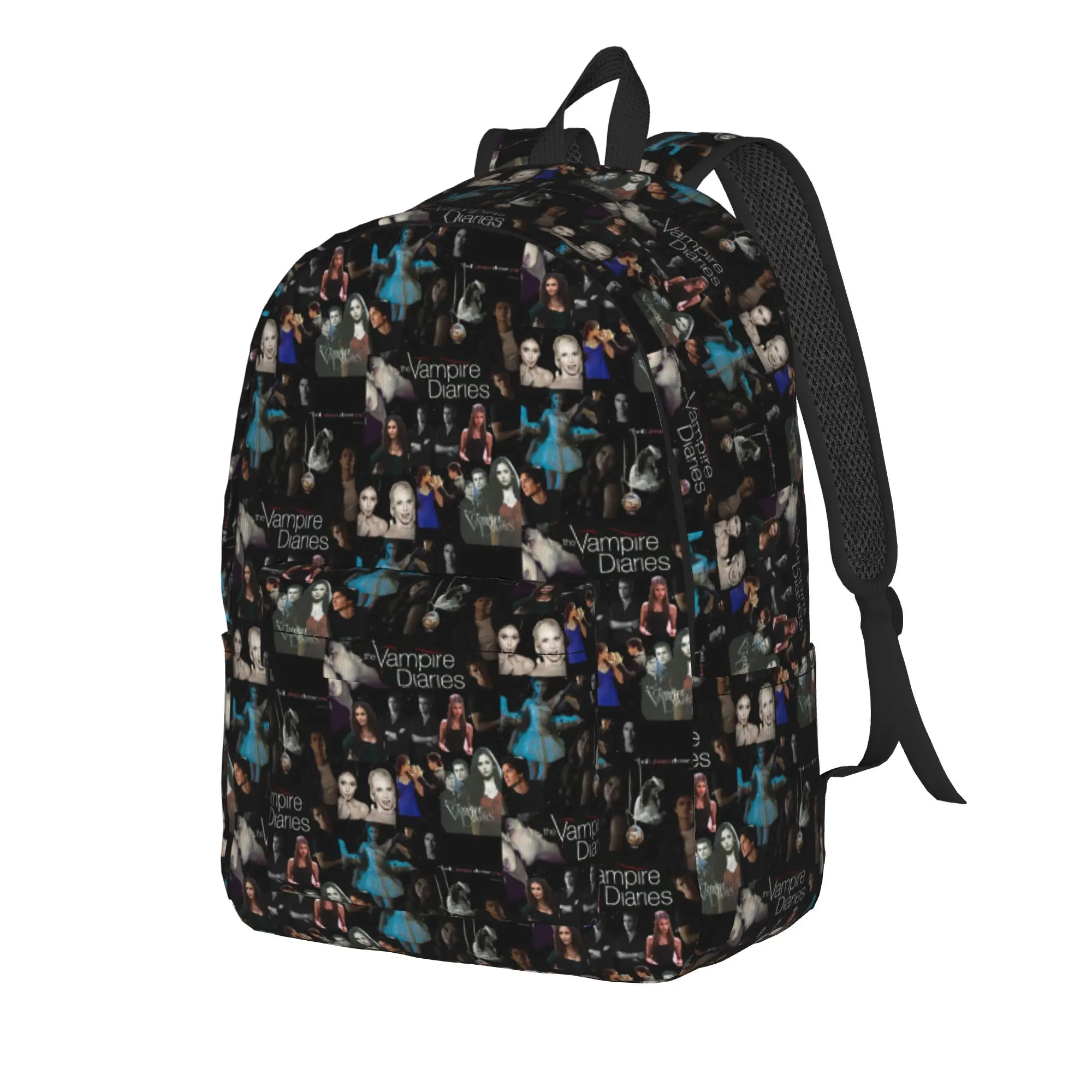 The Vampire Diaries Resuable Movie Backpack Damon Salvatore Polyester Camping Backpacks Soft Fashion High School Bags Rucksack