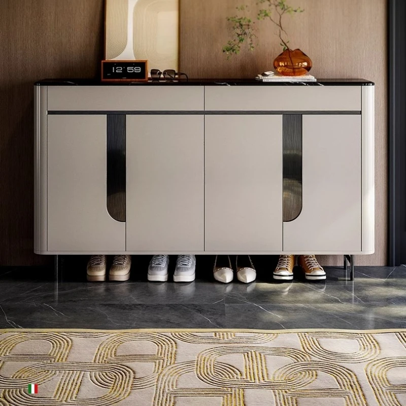 

Dining Cupboard Shoe Shelf Kitchen Space Saving Desk Designer Shoe Cabinet Italian Minimalist Modern Zapatero Home Furniture
