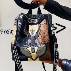 Sac à dos en fourrure de lapin Cutte pour femme, orné de biscuits, nouveaux sacs initiés Ita, mode