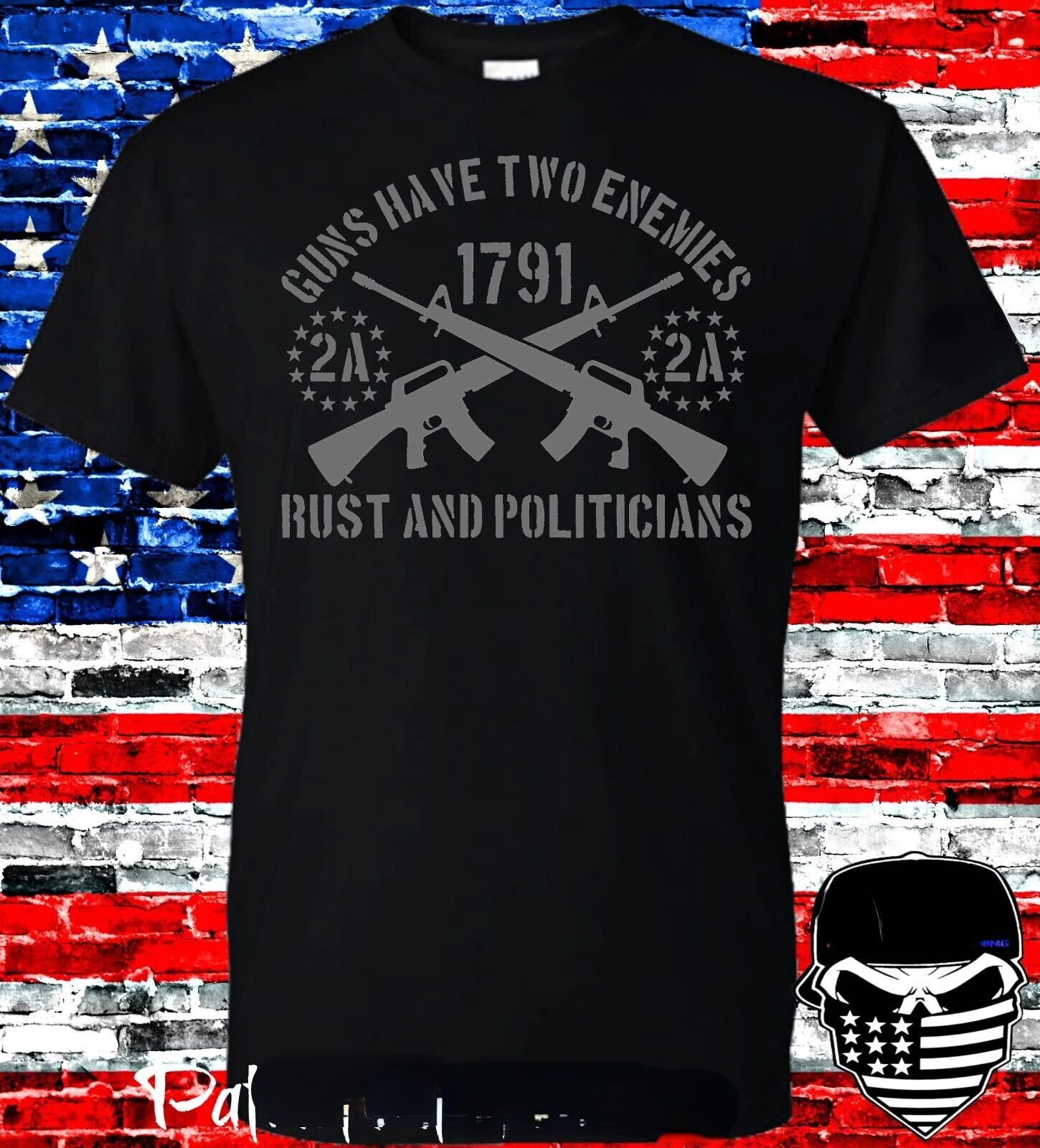 Guns Have Two Enemies. AR-15 Molon Labe 2nd Amendment T-Shirt 100% Cotton O-Neck Short Sleeve Summer Casual Mens T-shirt